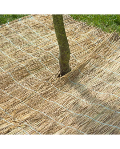 Nature Bâche de protection hivernale Paille de riz 1x1,5 m | Mobilier & Déco