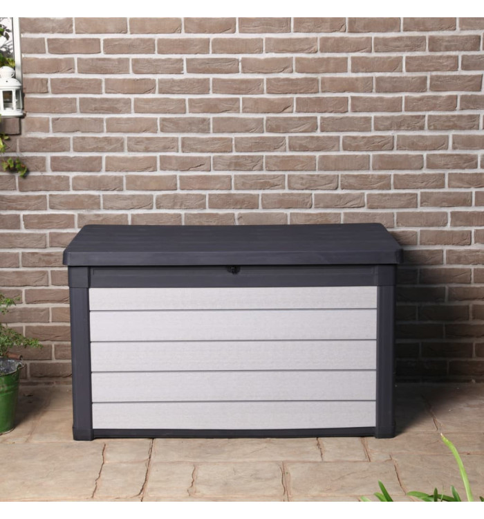 Keter Boîte de rangement de jardin Denali 380 L Anthracite | Mobilier & Déco