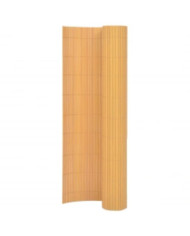 Clôture de jardin double face 110x500 cm Jaune | Mobilier & Déco