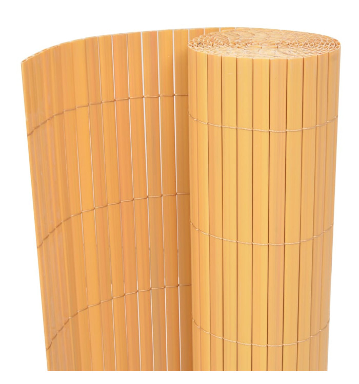 Clôture de jardin Double face PVC 90 x 300 cm Jaune | Mobilier & Déco