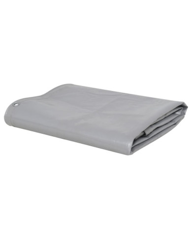 Bâche 650 g / m² 1,5 x 10 m Gris | Mobilier & Déco