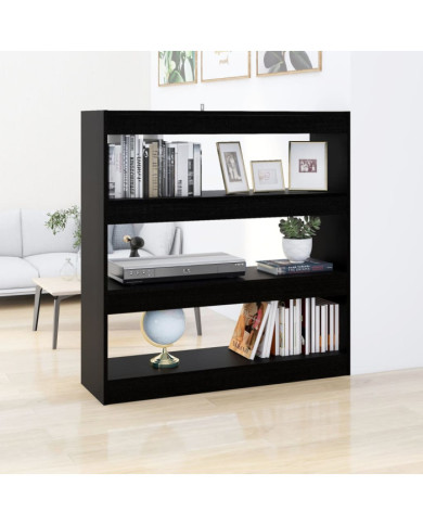 Bibliothèque/Séparateur de pièce Noir 100x30x103 cm | Mobilier & Déco