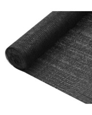 Filet brise-vue Noir 1x10 m PEHD 75 g/m² | Mobilier & Déco