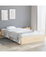 Cadre de lit sans matelas bois massif 100x200 cm | Mobilier & Déco
