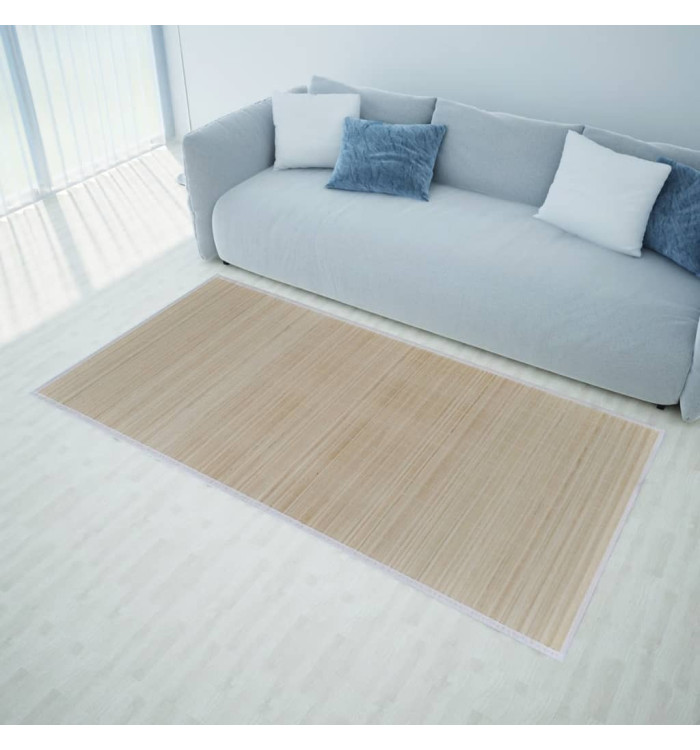 Tapis rectangulaires Bambou naturel 2 pcs 120x180 cm | Mobilier & Déco