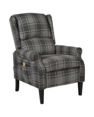Fauteuil de massage inclinable Gris Tissu | Mobilier & Déco