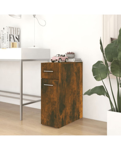 Armoire d'apothicaire Chêne fumé 20x45,5x60cm Bois d'ingénierie | Mobilier & Déco