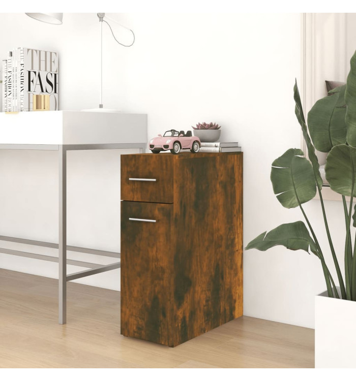 Armoire d'apothicaire Chêne fumé 20x45,5x60cm Bois d'ingénierie | Mobilier & Déco