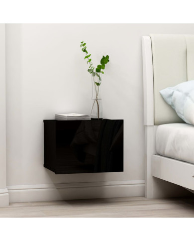Tables de chevet 2 pcs Noir 40x30x30 cm Bois d'ingénierie | Mobilier & Déco