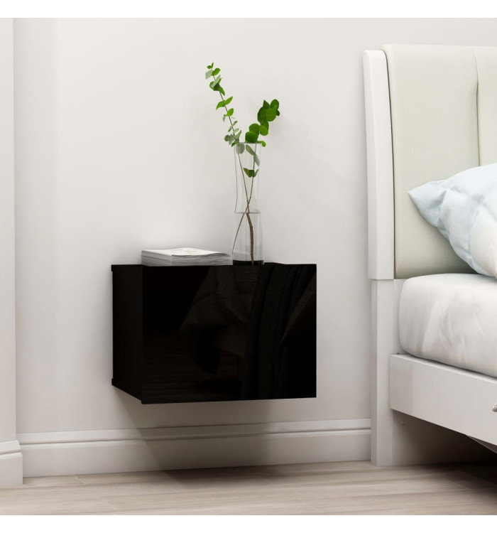 Tables de chevet 2 pcs Noir 40x30x30 cm Bois d'ingénierie | Mobilier & Déco