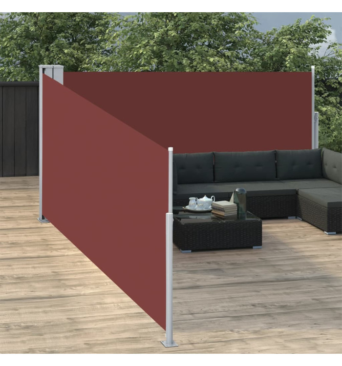 Auvent latéral rétractable Marron 100 x 1000 cm | Mobilier & Déco