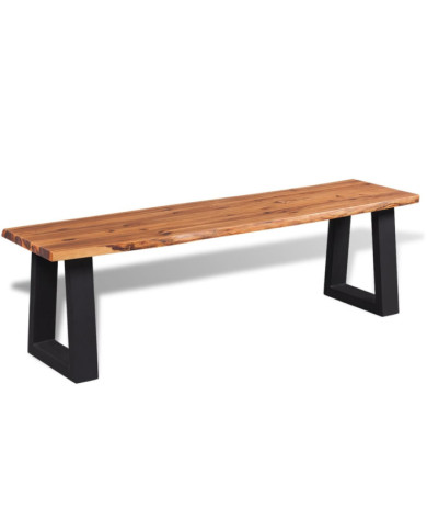 Banc en bois d'acacia massif 145 cm | Mobilier & Déco