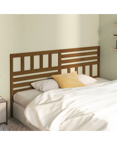 Tête de lit Marron miel 206x4x100 cm Bois massif de pin | Mobilier & Déco