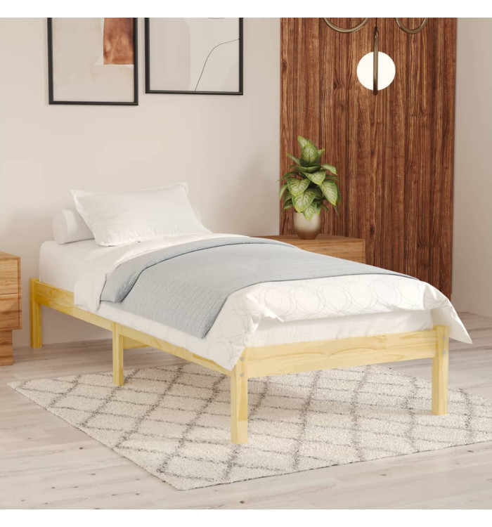 Cadre de lit sans matelas bois massif | Mobilier & Déco