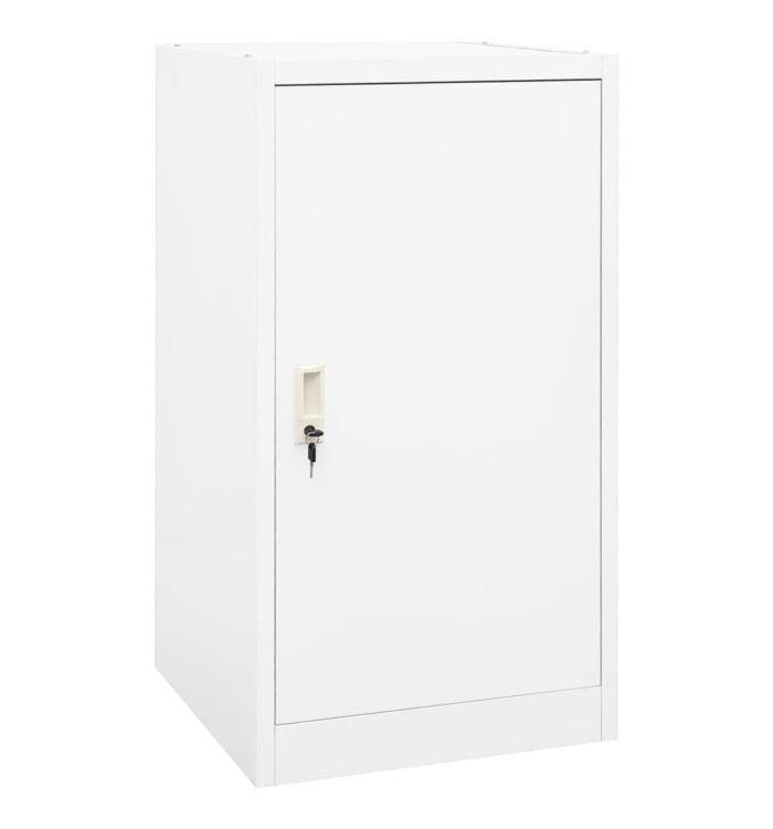 Armoire à selles Blanc 53x53x105 cm Acier | Mobilier & Déco