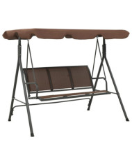 Balancelle de jardin avec auvent Café | Mobilier & Déco