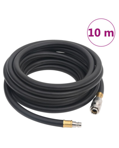 Tuyau d'air hybride noir 0,6" 10 m caoutchouc et PVC | Mobilier & Déco