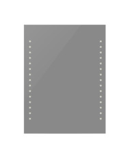 Miroir de salle de bain 60 x 80 cm avec lumières LED | Mobilier & Déco