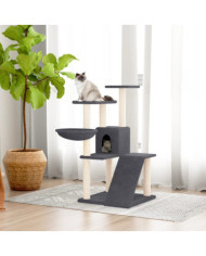 Arbre à chat avec griffoirs en sisal Gris foncé 94 cm | Mobilier & Déco