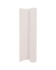Clôture de jardin double face 110x500 cm Blanc | Mobilier & Déco