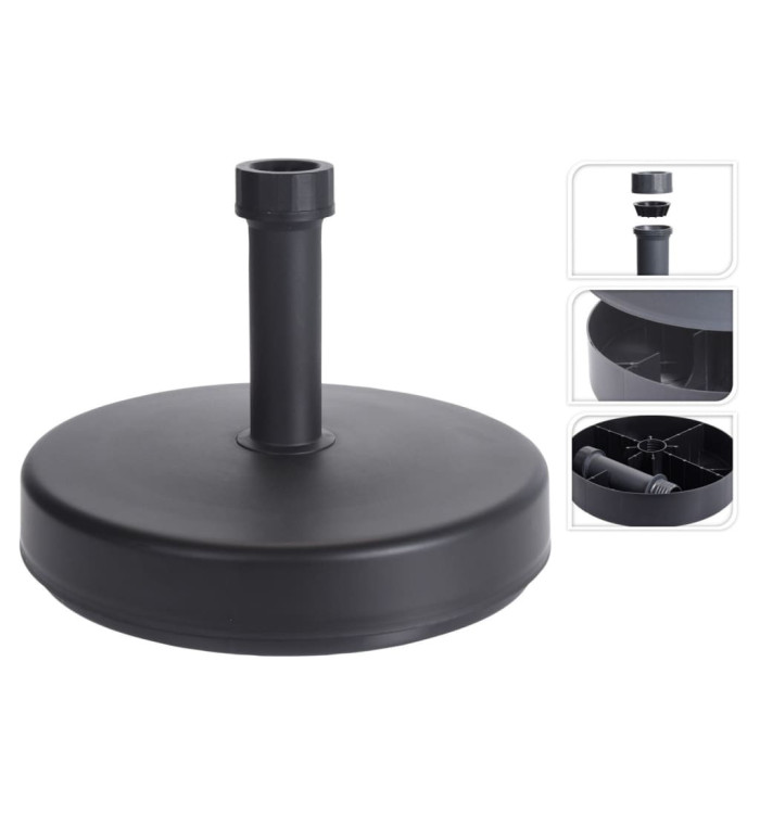 ProGarden Base de parasol rond 46 cm gris | Mobilier & Déco
