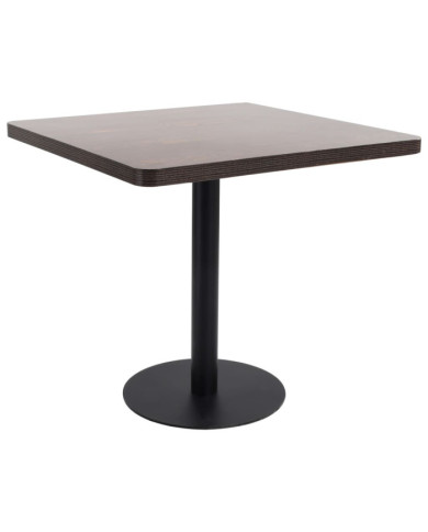 Table de bistro Marron foncé 80x80 cm MDF | Mobilier & Déco