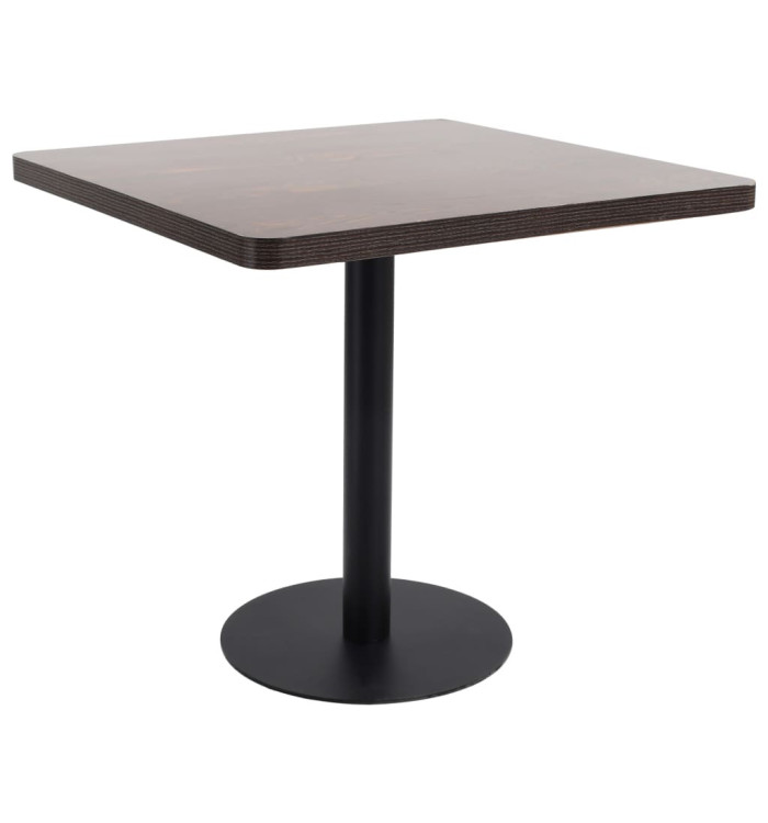 Table de bistro Marron foncé 80x80 cm MDF | Mobilier & Déco
