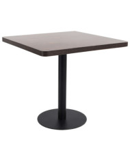 Table de bistro Marron foncé 80x80 cm MDF | Mobilier & Déco