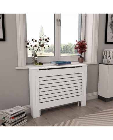Cache-radiateurs 2 pcs Blanc 112x19x81,5 cm MDF | Mobilier & Déco