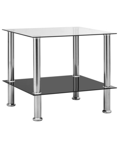 Table d'appoint Transparent 45x50x45 cm Verre trempé | Mobilier & Déco