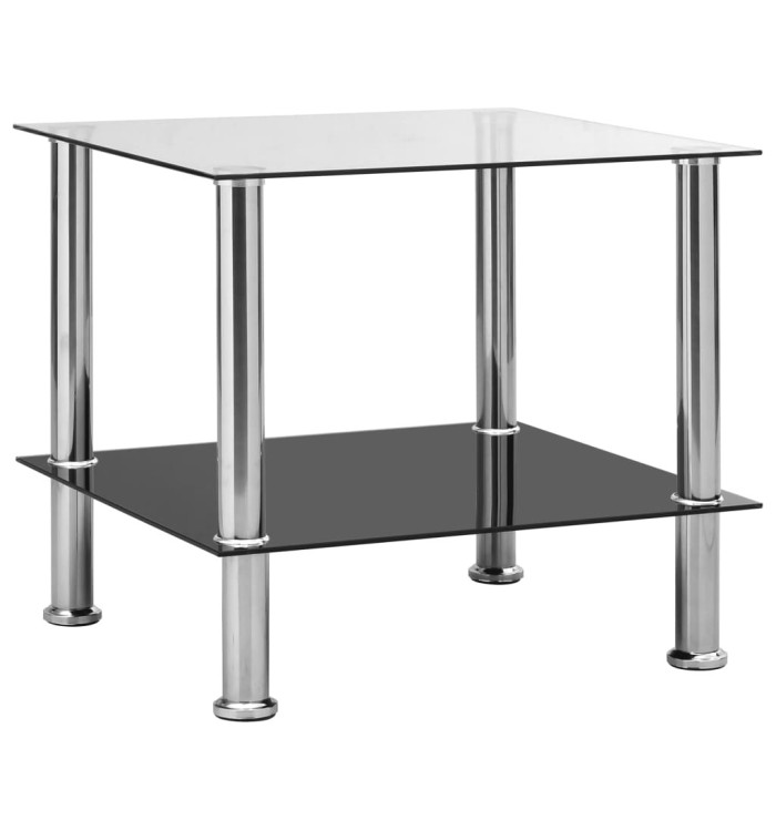 Table d'appoint Transparent 45x50x45 cm Verre trempé | Mobilier & Déco