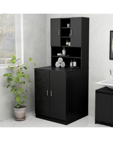 Meuble pour machine à laver Noir | Mobilier & Déco