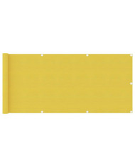 Écran de balcon Jaune 75x300 cm PEHD | Mobilier & Déco