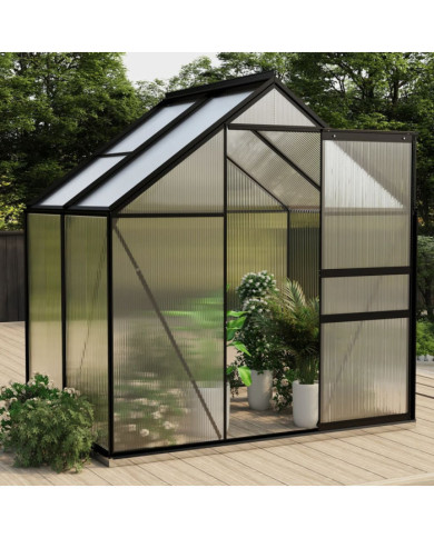 Serre Anthracite Aluminium 2,47 m² | Mobilier & Déco