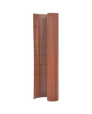 Clôture de jardin double face 110x300 cm Marron | Mobilier & Déco