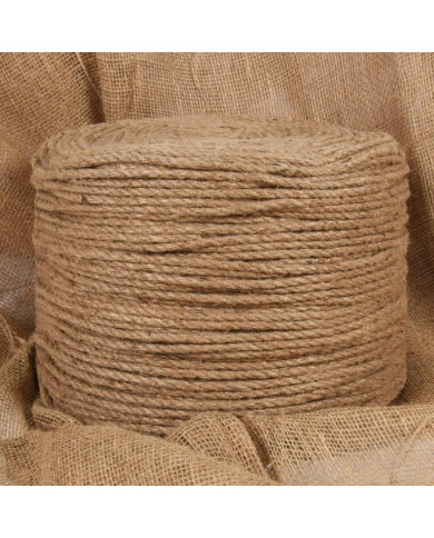 Corde 100 % jute 6 mm 500 m | Mobilier & Déco