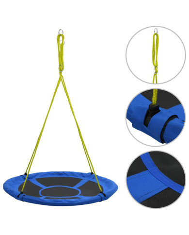 Balançoire 110 cm 100 kg Bleu | Mobilier & Déco