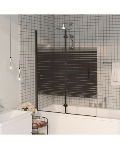 Cabine de douche pliable ESG 120x140 cm Noir | Mobilier & Déco