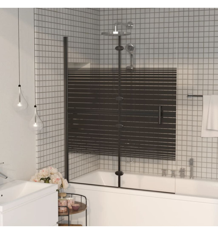 Cabine de douche pliable ESG 120x140 cm Noir | Mobilier & Déco