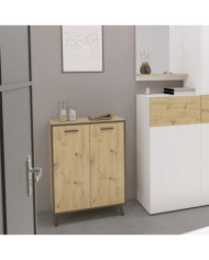 FMD Armoire à chaussures avec 5 compartiments 68,5x33x93,5 cm | Mobilier & Déco