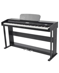 Piano numérique avec pédales 88 touches Noir Panneau mélamine | Mobilier & Déco