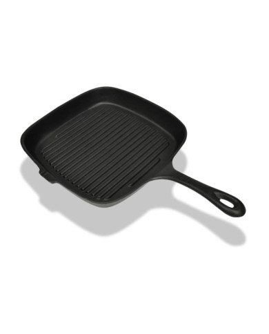 Poêle grille en fonte 24x23 cm | Mobilier & Déco