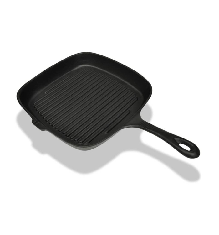 Poêle grille en fonte 24x23 cm | Mobilier & Déco
