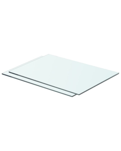 Panneaux d'étagère 2 pcs Verre Transparent 50 x 30 cm | Mobilier & Déco