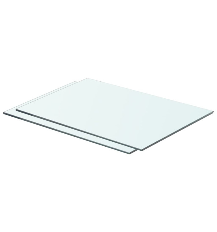 Panneaux d'étagère 2 pcs Verre Transparent 50 x 30 cm | Mobilier & Déco