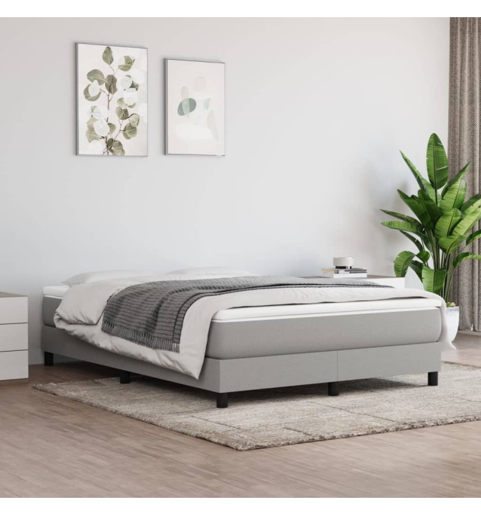 Matelas de lit à ressorts ensachés Gris clair 140x190x20 cm | Mobilier & Déco