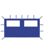 Paroi latérale de belvédère avec fenêtres 4x2 m Bleu | Mobilier & Déco