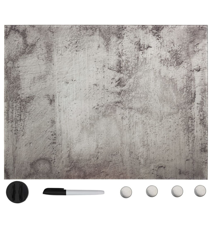 Tableau noir magnétique mural Verre 80x60 cm | Mobilier & Déco