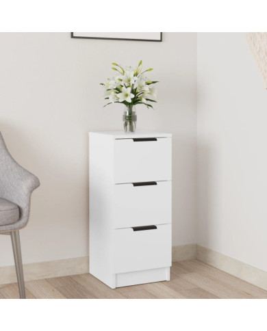 Buffet Blanc 30x30x70 cm Bois d'ingénierie | Mobilier & Déco