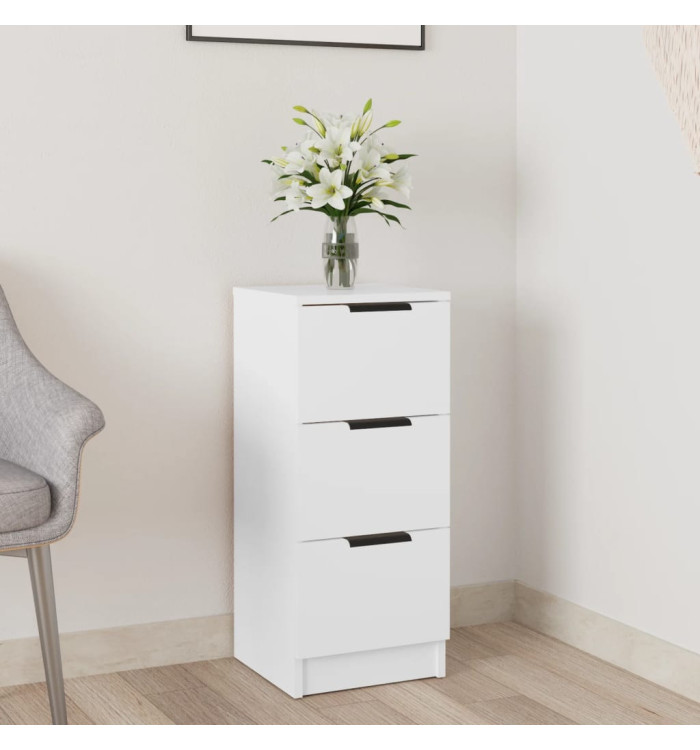 Buffet Blanc 30x30x70 cm Bois d'ingénierie | Mobilier & Déco